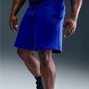Nike Sportswear Tech Fleece Shorts Athletic Mens Size XL - FB8171-539 Blue